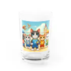 【volleyball online】の猫好きのみなさん必見！愛らしい猫のバレーボールグッズ Water Glass :front