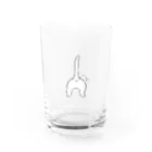 感情豊かなねこたちの親しいからおしり嗅いでほしい Water Glass :front