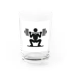 KIKiのバーベルスクワット Water Glass :front