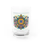 saqui.comのパステルカラーのインド柄 Water Glass :front