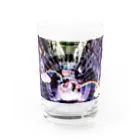 人類と宇宙の心霊写真（うさぎ降臨） Water Glass :front