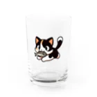 NyanClosetのお魚くわえて走る猫です。 Water Glass :front