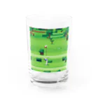 クロスクリエイティブのゴルフをするゴリラ Water Glass :front