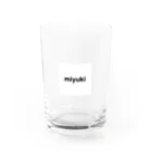 なまえ屋さんの【miyuki】ゴシック体 Water Glass :front