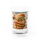 ken16のバーガーちゃん Water Glass :front