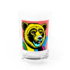 北の動物達と日常風景のヒグマ002 Water Glass :front