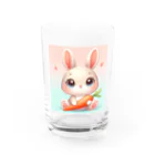 激カワポテぐっずのうるうるうさ子ちゃん🥕 Water Glass :front