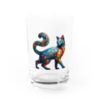 macchonのガラス猫02 Water Glass :front