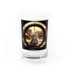 neko_inu_loveloveの戦場のcat Water Glass :front