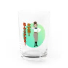 CASPROSTORESのYouTubeアニメ『俺ドル』LINEスタンプキャラグッズ 倫子B Water Glass :front