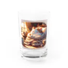 Cat-To-Critter-Fashionのほのぼのな猫 Water Glass :front