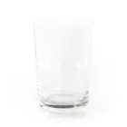 NEW.Retoroの『うんのよさ ＋100』白ロゴ Water Glass :front