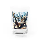 ニコネガショップの怠惰なゾンビ君 Water Glass :front