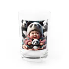 taka-kamikazeの赤ちゃん同士 Water Glass :front