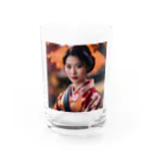 mari0909の【秋田の美しさを纏う凛とした着物姿】 Water Glass :front