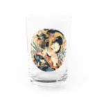 manyou-lab_Ukiyo-eの浮世絵 美人画 Ukiyoe beauty painting [UB-NIJI06-SR002-0007] Water Glass :front