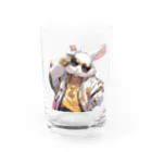*˚𝔑𝔶𝔲𝔫𝔤𝔢𝔩𝔰 𝔰𝔥𝔬𝔭のヒップホップアニマルズ ウサギ Water Glass :front