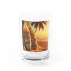 Lovers-chapelのレトロサーフボード Water Glass :front