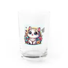 cc-akの可愛いいねこが目を輝かせています！ Water Glass :front