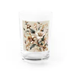 masa_innovatorのElegant Florals Water Glass :front