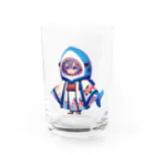 WING_0101の和風なサメちゃん Water Glass :front