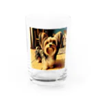 Dog Selectionの惹かれる！可愛さ満点のヨーキーアイテム Water Glass :front