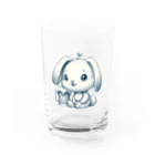 bottaの可愛いウサギ(垂れ耳ビール)04 Water Glass :front