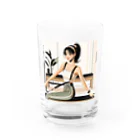 21歳女子　運動大好きMinamiのおしゃれMinami のヨガグッズ！ Water Glass :front