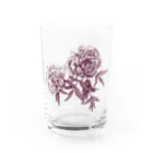 naomaria art shopの牡丹（ピオニー）RD Water Glass :front