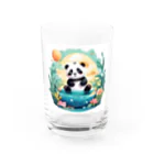 waterpandaの水辺のパンダ Water Glass :front