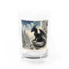 comati12の幼い黒龍 Water Glass :front