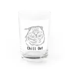 nakomamaのまったり猫 Water Glass :front