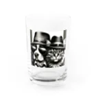 lblのゴッドファーザーな犬と猫 Water Glass :front