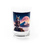 猫好き Japanの武士道ねこ Water Glass :front