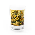 Dexsterのゴッホ風「ユリ」 Lily Van Gogh style01 Water Glass :front