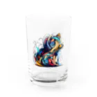 あんぽぴゅらーあーてぃすとのPuppy Water Glass :front