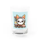 コウヘイの猫電車 Water Glass :front