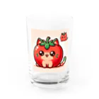 コウヘイのトマト猫 Water Glass :front