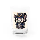 戦国時代マニアのデフォルメ小早川秀秋君 Water Glass :front