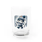 ナノ・ファンタジアの冬のうさぎくん Water Glass :front