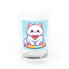 Tomo-Shopのゆるかわキャット Water Glass :front