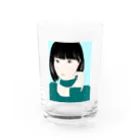 もものおみせの初雪 Water Glass :front