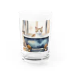 AIフォトSHOPの湯船と猫 Water Glass :front