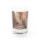 スウィート・アニマル・アートの幸運の黒猫 Water Glass :front