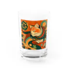 あずきば-あたりの着物猫シリーズ Water Glass :front