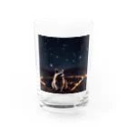 araiguma_shopの星を眺めているアライグマ Water Glass :front