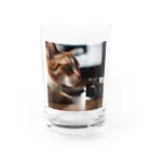 yura6200の猫ちゃん　v8 Water Glass :front