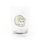 猫屋カエデのキジ白猫 Water Glass :front