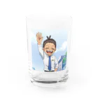 なお（ｻﾗﾘｰﾏﾝ）＠AI使って情報発信中の寝グセ？＠サラリーマン Water Glass :front