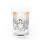 love MONSTERのヨガさん Water Glass :front